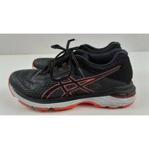 ASICS Dynamic Duomax T855N Black Orange Women's GT-2000 Running Shoe Size 6.5